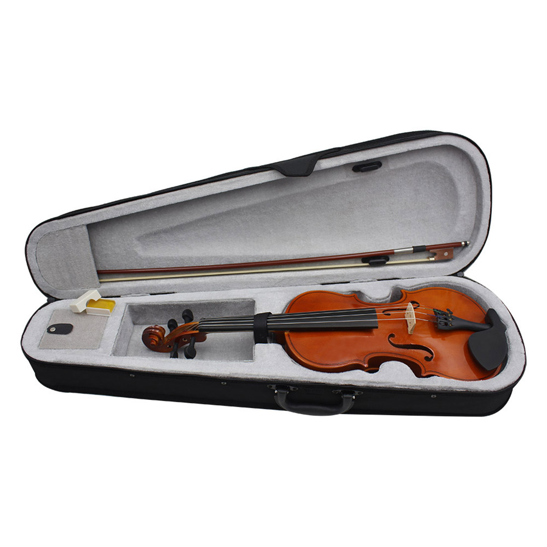4/4 3/4 1/2 1/8 Acoustic Violin Color Natural / Black Fiddle For Violin Beginner With Case & Bow
