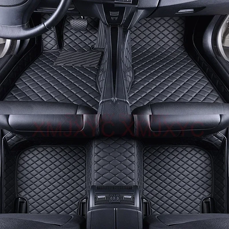 Custom 3D Car Floor Mats for Mercedes Benz GLA X156 H247 2019-2023 GLB 5 7 Seat Interior Accessories Artificial Leather