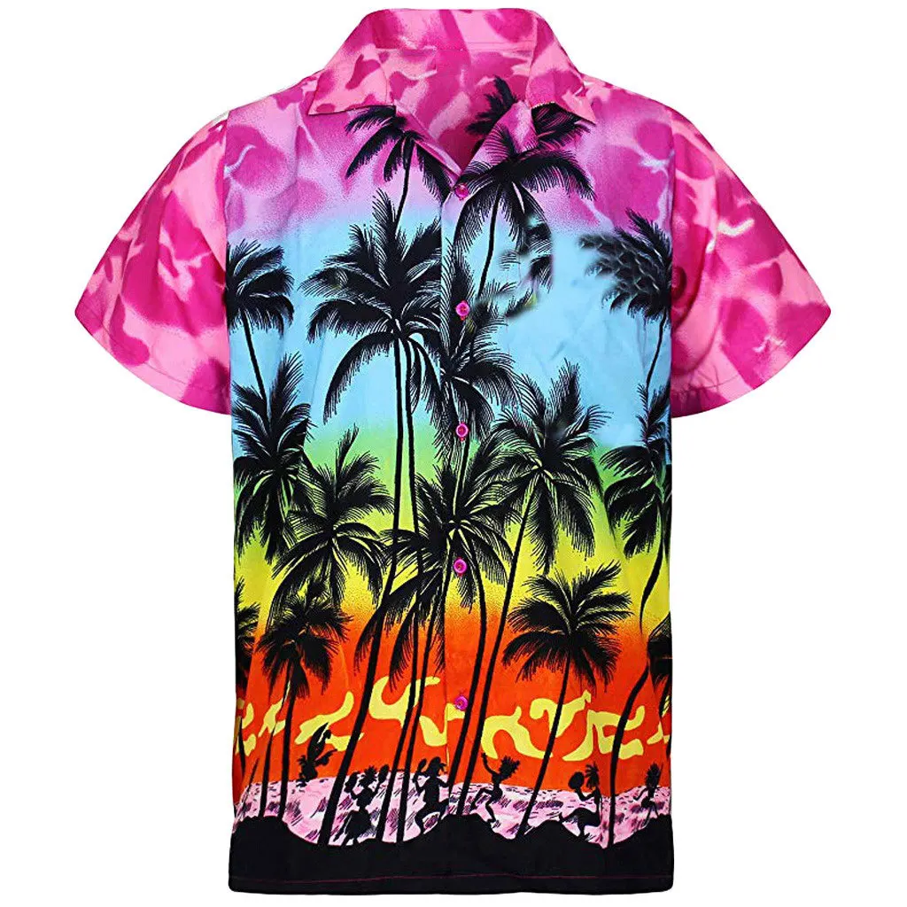 new Mens Designer Clothes 3D Printing Shirt Oversized Summer 2023 Travel Hawaii Beach Hawaiian Haruku 2025 Floral Camisa Masculino