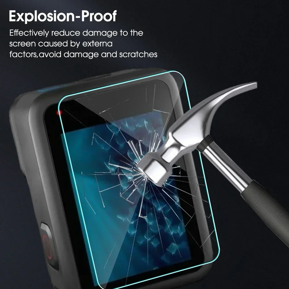 Tempered Glass Screen Protectors for GoPro Hero 12 Sports Camera Lens Portective Film Front Back HD Clear Films for GoPro Hero12
