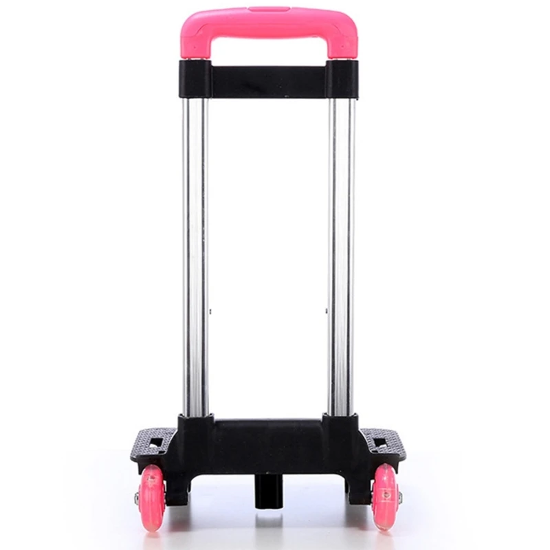 Foldable Trolley Cart 2 Wheels Backpack Trolley Durablel Aluminium Alloy Student Luggage Travel Hand Cart for School Bag