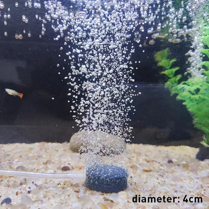 Aquarium Diameter 4/5/6/7/8cm Round Air 2025 new Stone Silent Air Pump Fish Tank Oxygen Kit Bubble Pump Aquarium Bubble Stone Accessories