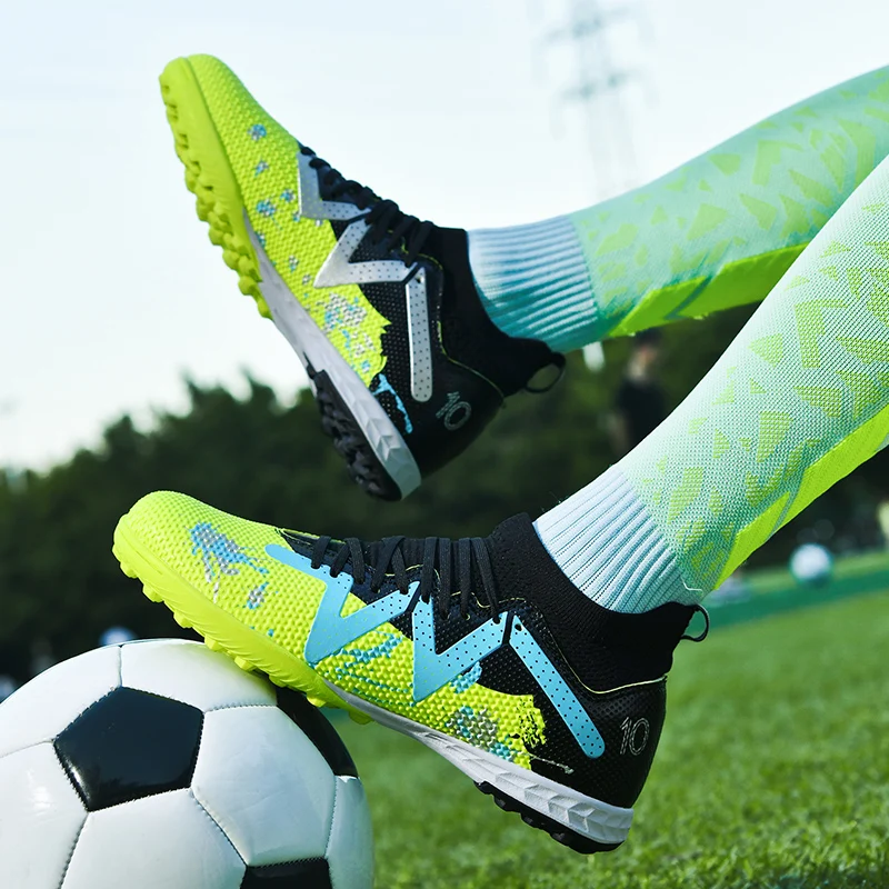 Shoes: High-Top Soccer Non-Slip Turf Cleats for Men, Women, Boys & Girls 4