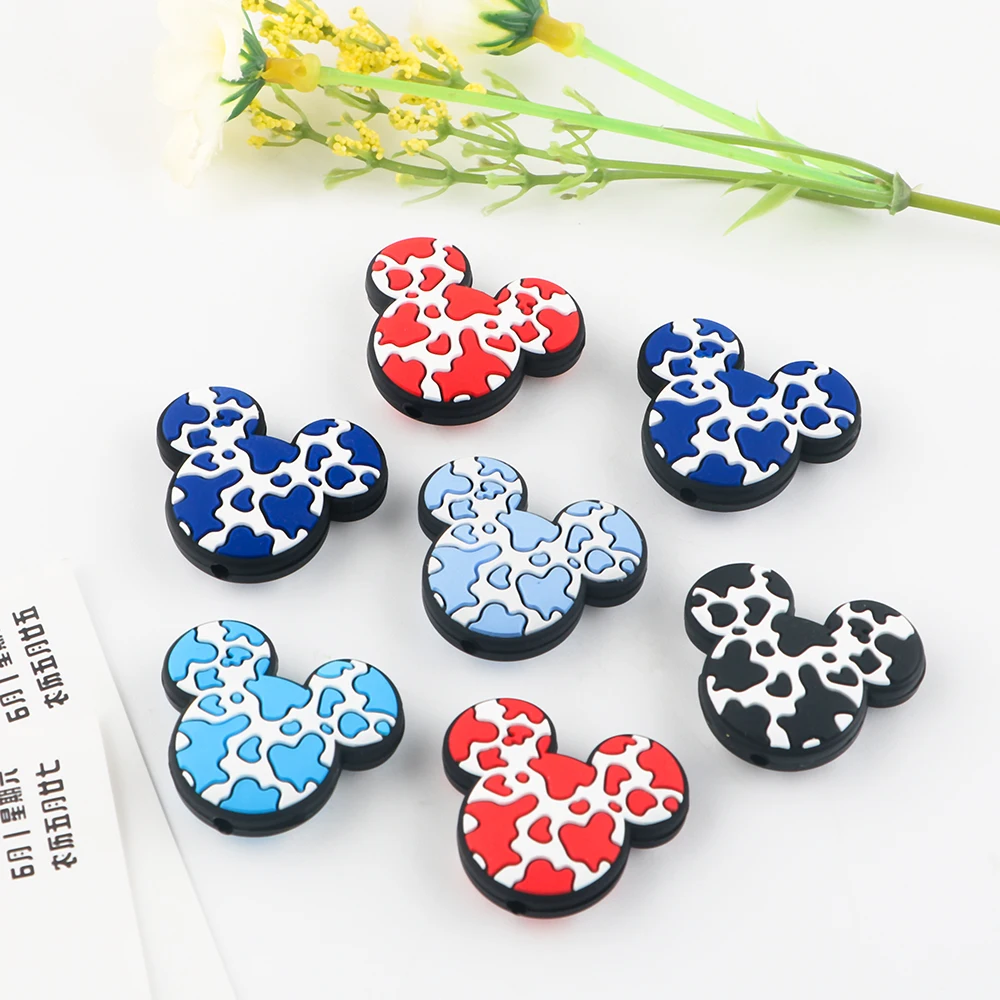 Kovict Pcs New Hats Cakes Owls Flower Silicone Beads For Jewelry Making DIY Pacifier Chain Necklace Accessories