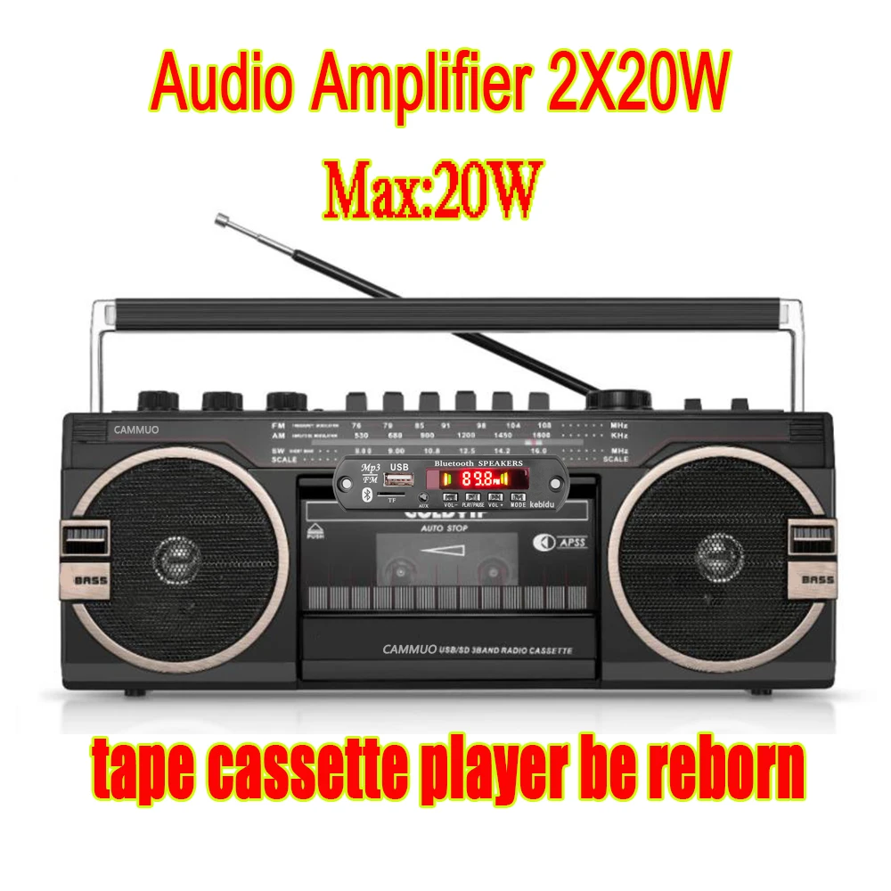 MP3 Decoder Board Bluetooth 5.0 Handfree 9V 12V MP3 Player Car Music FM Radio Module Support USB SD TF AUX With Remote Control