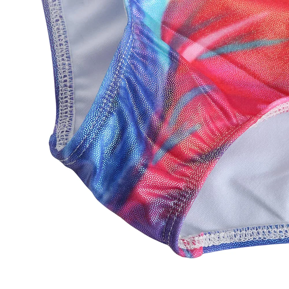 5-14 Years Girls Gymnastics Leotards Bronzing Dance Sleeveless/Long Sleeve Dancewear Kids Leotards Athletic Ballet Dress