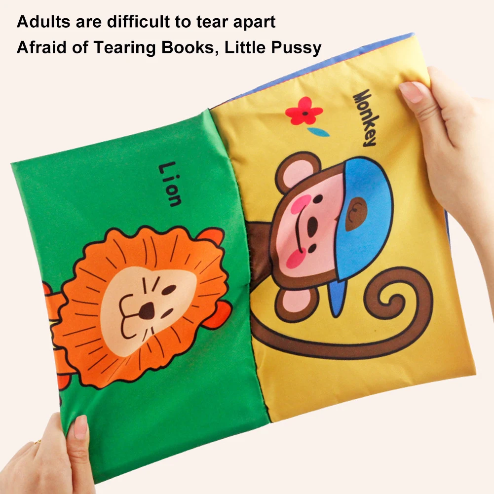 Montessori Busy Board Toys For Toddler Baby with Mirror Early Educational Toy Cloth Story Book 3D Shape Baby Visual Training Set