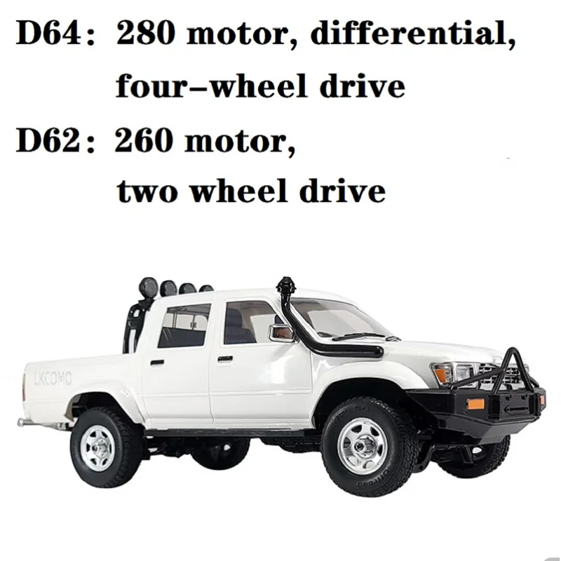 RC Car WPL D62-1 D64-1 Full Scale 1/16 2.4G Vehicle Rock Crawler Electric Buggy Climb Truck Modifying Off-Road For Kids Gifts