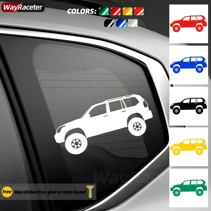 Car Window Sticker Auto Graphics Door new Body Bumper Reflective Vinyl Decal For Toyota Land Cruiser 2025 Prado 120 J120 GX470 FJ120
