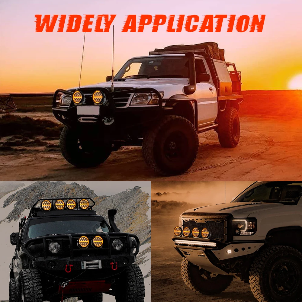 BraveWAY 6.5 inch Led Driving Lamp for Offroad PickUp Truck UTV 4WD 4x4 LADA NIVA 200W/SET Super Bright LED Work Light