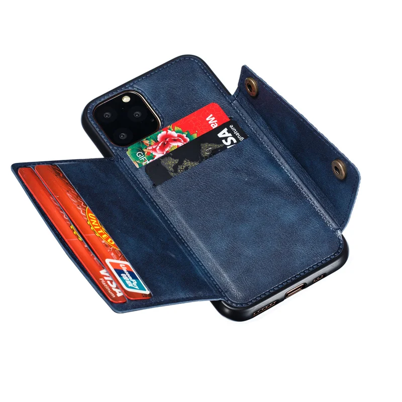 PU Leather Phone Case For iPhone 13 12 11 14 Pro Max Plus 12 Mini XS Max XR 7 8 6 6S Plus SE 2020 Card Slot Holder Wallet Cover