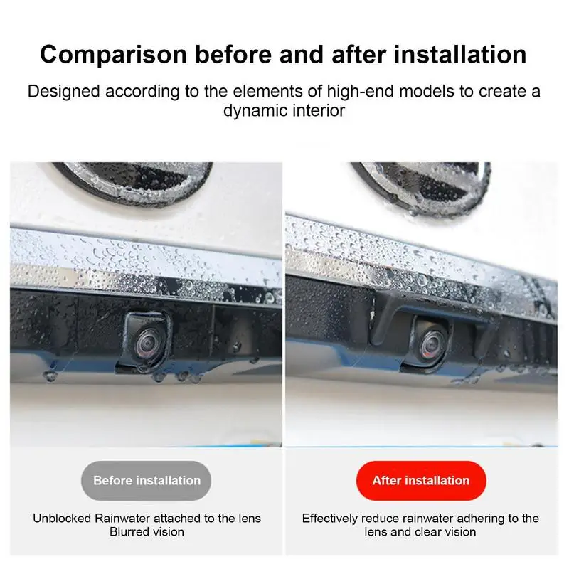 Car Reverse Camera Rain Shade Cover Automobile Rear Camera Rain Shield Cover ForLexus ES200 260 300H 2018 2019 Accessories