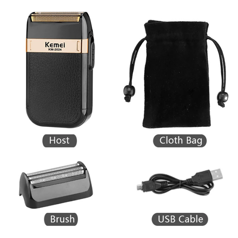 Kemei Electronic Foil Shaver for Men Shaves Beard Navalia Device Kemel Mans Electric Razor Kernei Barbiar Machine Sheiver Keimei