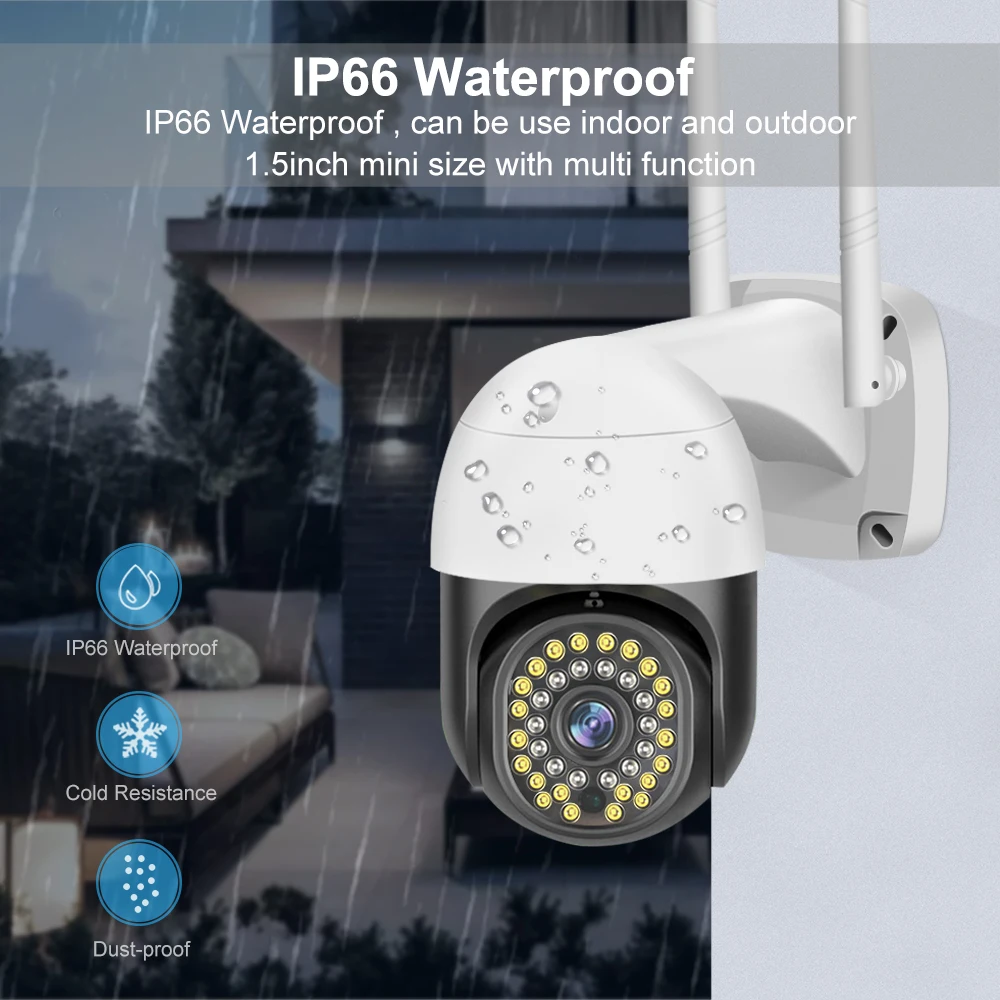 V380 4G Sim Card IP PTZ Camera Wifi Cameras Outdoor Security Wifi Survalance Camera Two Way Audio Wired 4G CCTV Camera Outdoor