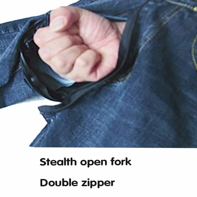 Invisible Open Seat Pants Jeans Women plus Size Peach Hip Trousers Outdoor Sex Convenient Skinny Denim Cargo Pencil
