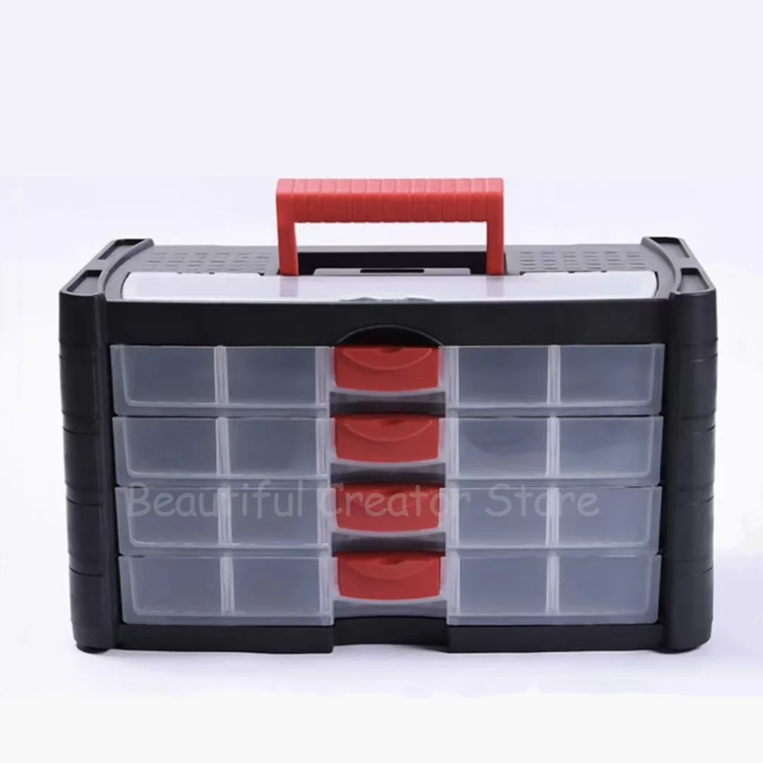 Drawer Type Tool Box Parts Storage Box Portable Fishing Plastic ToolBox Screws Organizer Hardware Tool Storage Box Suitcase