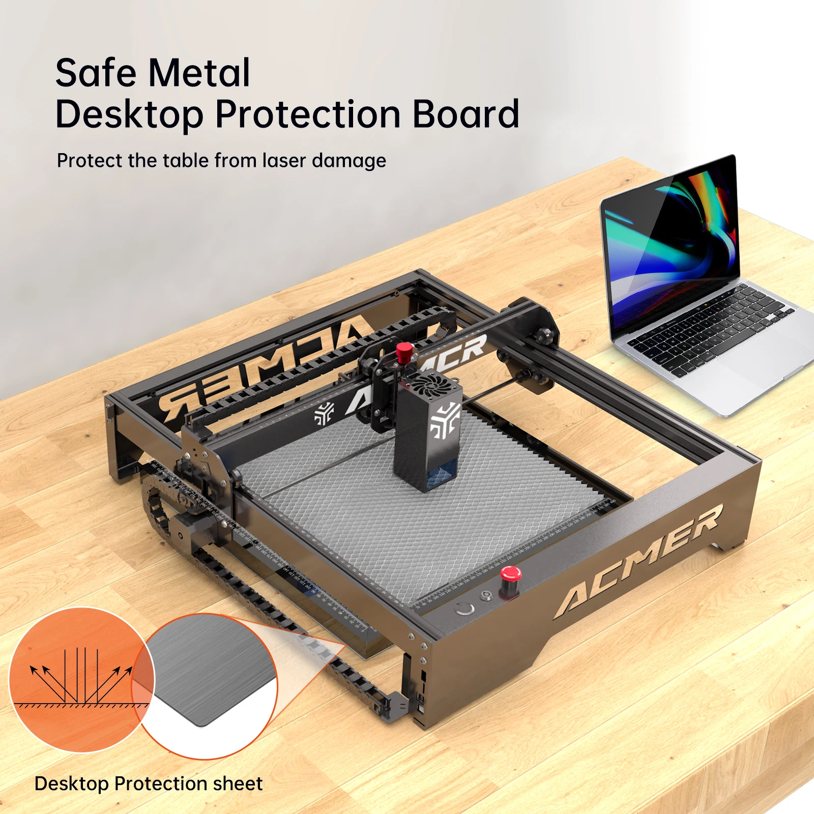 ACMERE10 Laser Cutting Honeycomb Working Table Board Steel Panel Platform 330x330mm for CO2 Diode Laser Engraver Cutting Machine