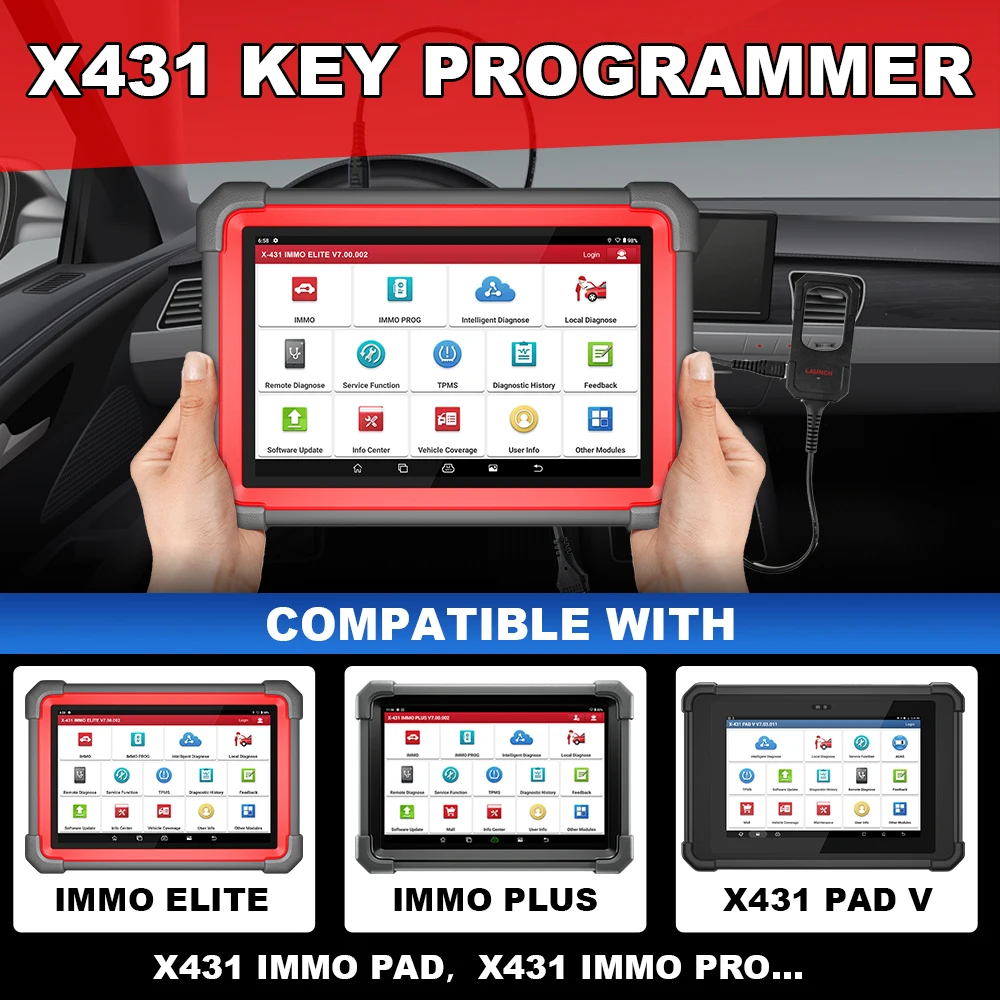 New Arrival LAUNCH X431 Key Programmer x 4 Keys Set IMMO Programming Tools Work With X431 PAD V/ IMMO ELITE/IMMO PLUS /PROG 3