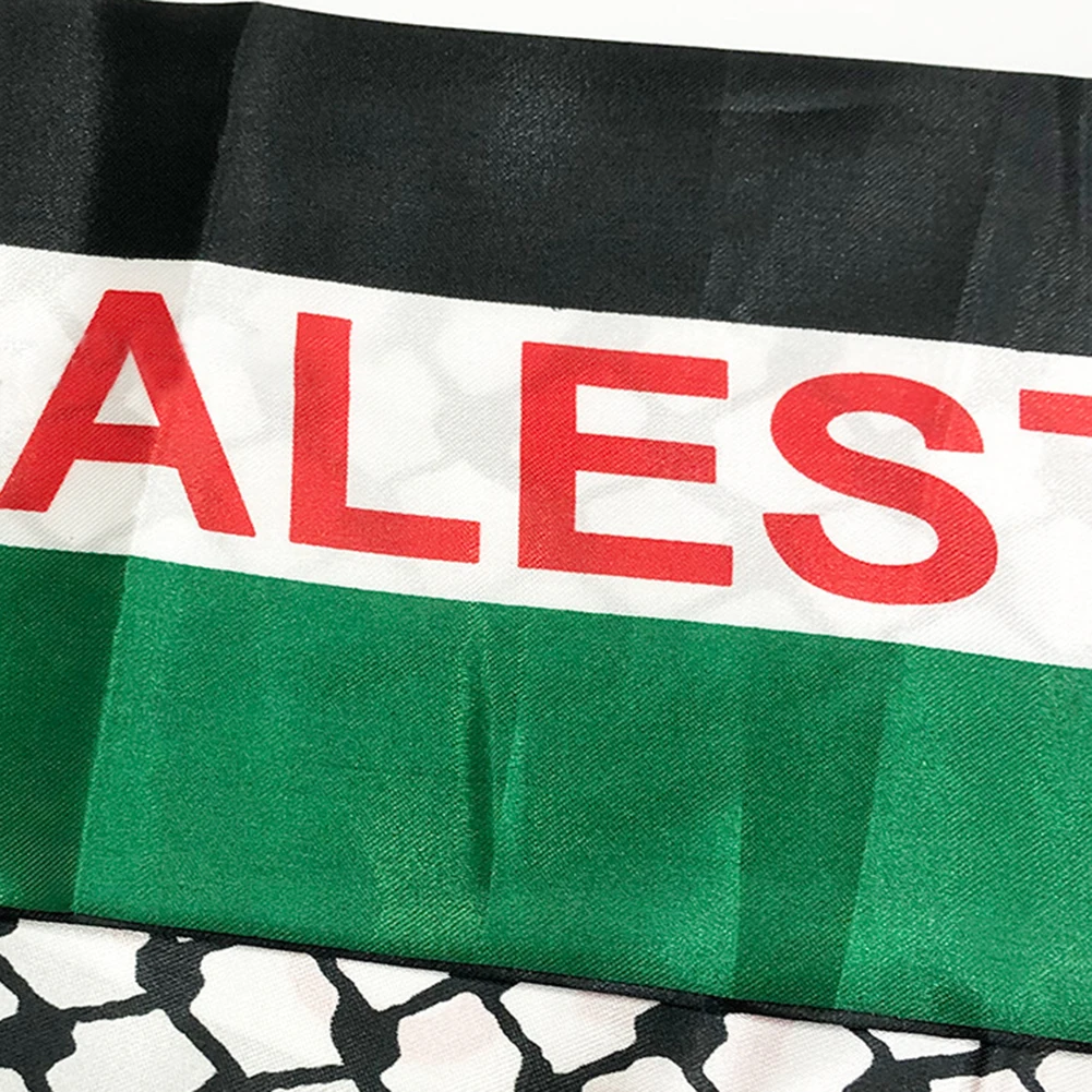 1-3pcs Palestine Flag Scarf Double Side Palestine Shawl Waterproof Palestinian National Flag Shawl Sunproof Colorfast