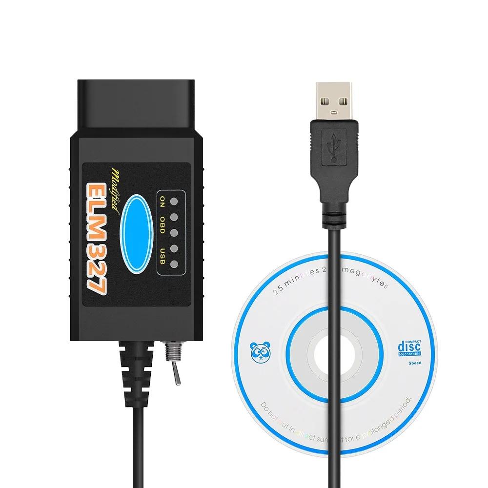 ELM327 V1.5 USB Switch With 2025 PIC18F25K80 & CH340 DOUBLE new Chip For HS MS CAN ELM 327 Code Reader Diagnostic Scanner Tools
