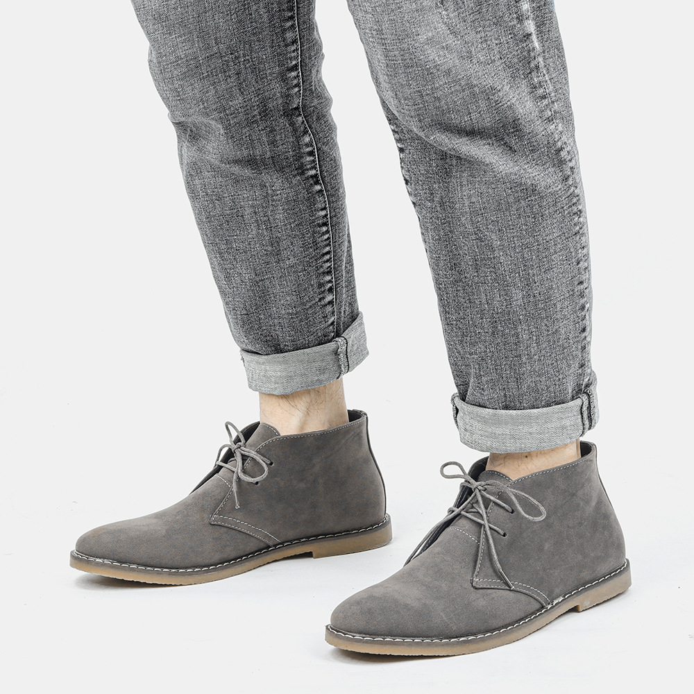 Men's Suede Desert boots high quality American Style Casual Ankle boots Handmade Shoes for men 2022