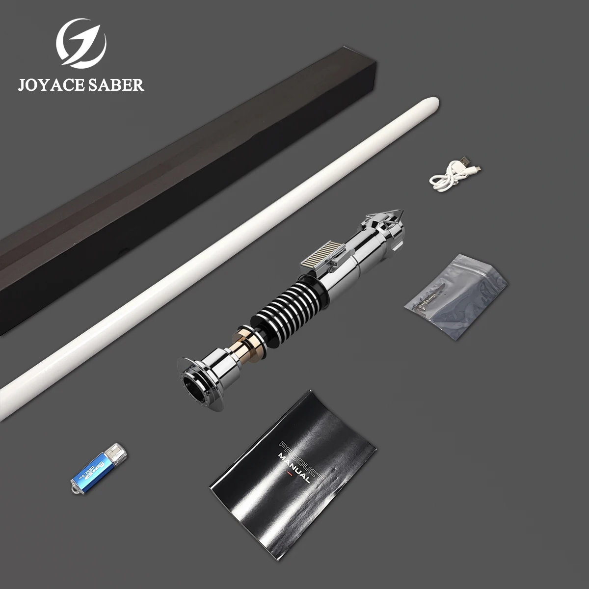 JOYACESABER Metal Handle Pixel Lightsaber LUKE Light Saber Sensitive Smooth Swing Heavy Dueling Bluetooth RGB Laser Sword Toys