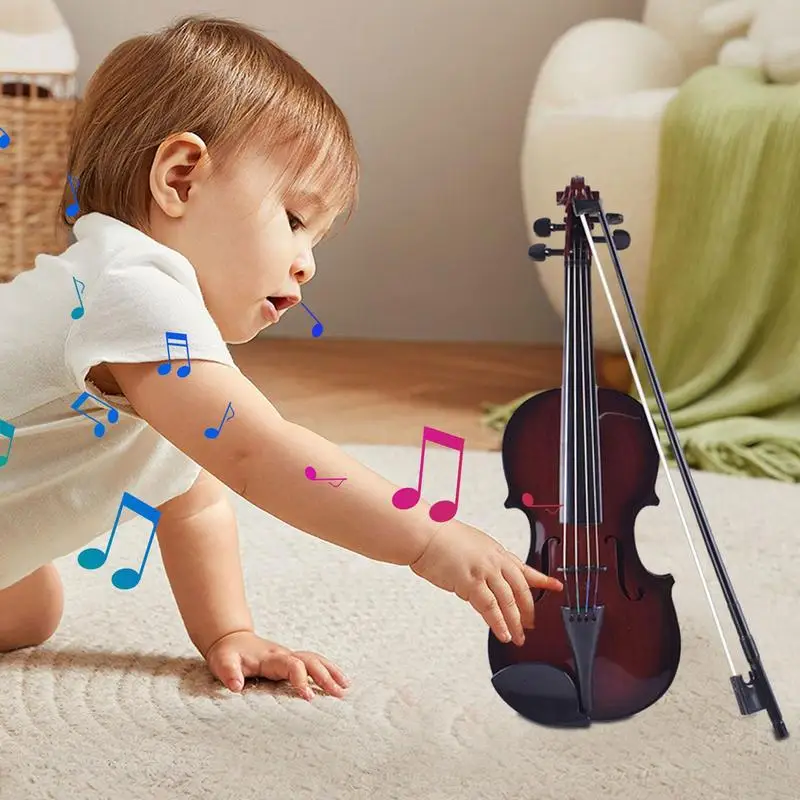 Violin Toy Electronic Violin Toy Violin Toy With Adjustable String Gifts For Beginners Students And Kids Ages 3-5