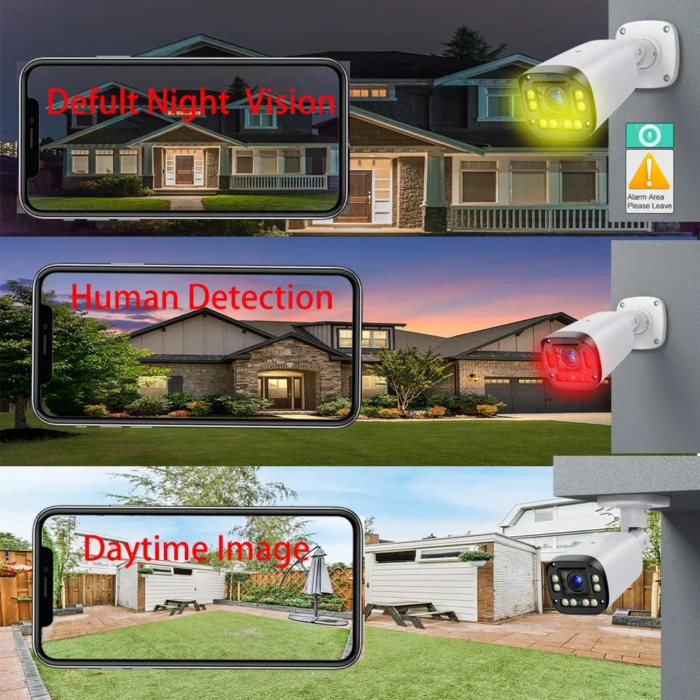 MP X Zoom Audio POE IP Camera Street Outdoor Surveillance Bullet Video Videcam CCTV IR Leds P DC V