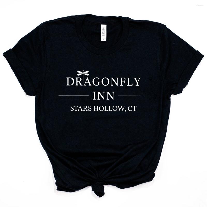 Women's T Shirts Dragonfly Inn Shirt Gilmore Girls T-Shirt Stars Hollow Tv Show Tees Lorelai Rory Vintage Women Casual Tops