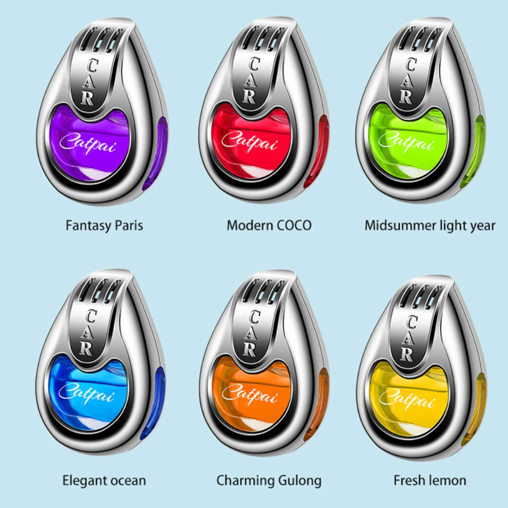 Car Air Conditioning Air Freshener Scent Car Decor Liquid Type Car Fragrance Diffuser Portable Aromatherapy Air Vent Perfume