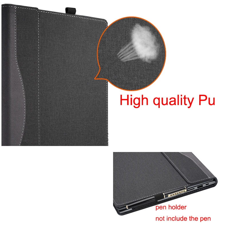 Detachable Case For Dell Latitude 5430 5420 5431 5421 7430 7420 Laptop Notebook Sleeve 14 Pu Cover Bag Protective Skin Stylus
