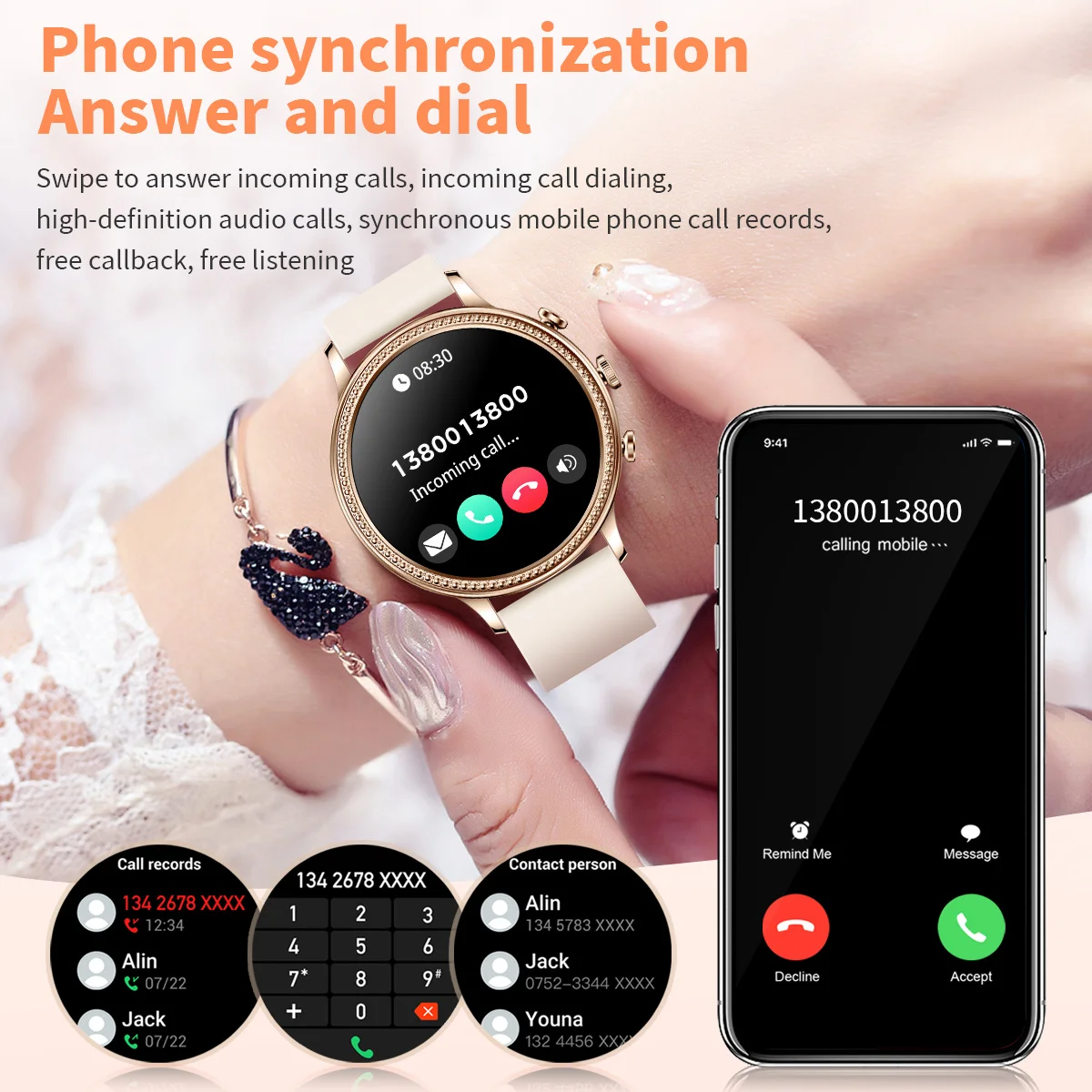 LIGE New GPS Track Women Smart Watch Men Blood Pressure Sport Watches Waterproof Bluetooth Call Digital Clock Ladies Smartwatch