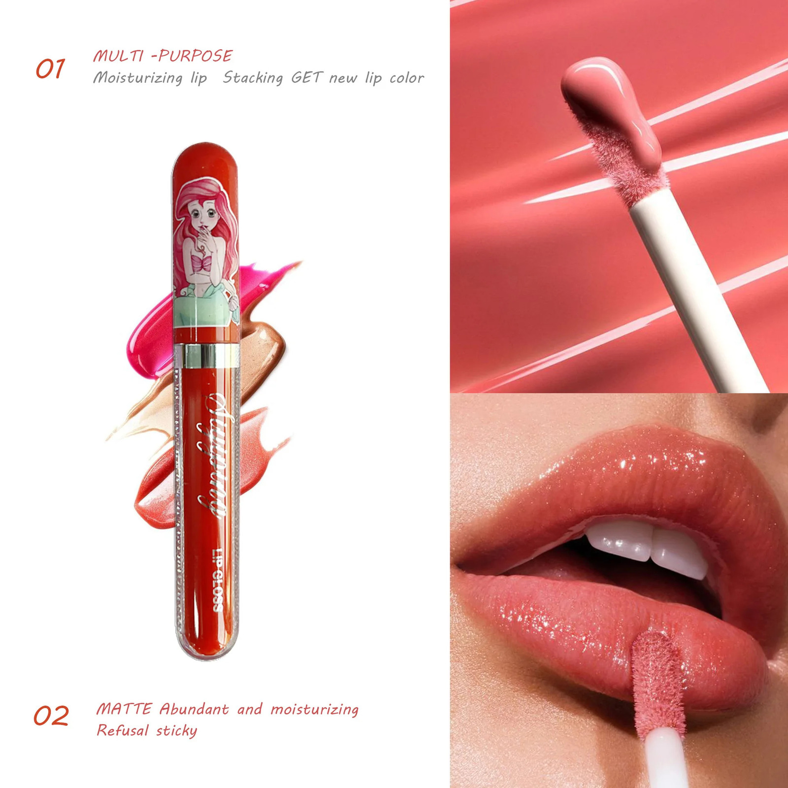 12PCS Velvet Matte Liquid Lipstick Kawaii Mermaid Make Up Makeup Classic Waterproof Long Lasting Full Lips Gloss For Girl Gift 240321