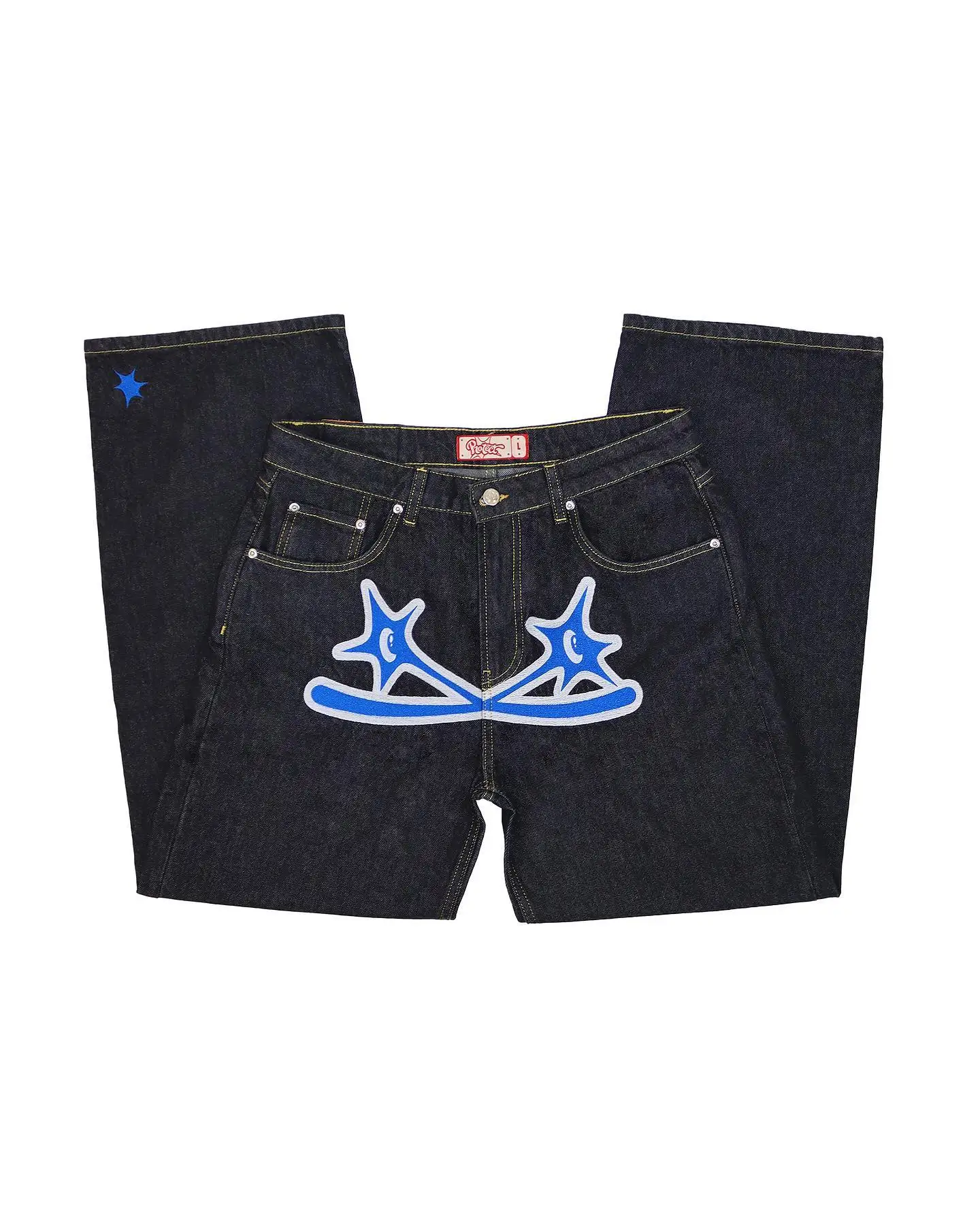 2023 Y2K Jeans Men Hip Hop Gothic Street New new Rock Clothing 2025 Jeans Women Pants Haruku Casual Black Denim Trousers Streetwear