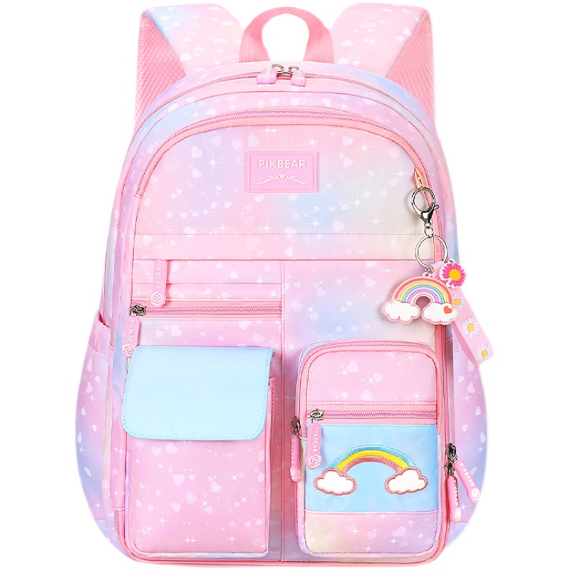 New School Backpack Ultra Light Chiropractor Cute Colorful School Bag for Girls Waterproof Children Kindergarten Small Backpack