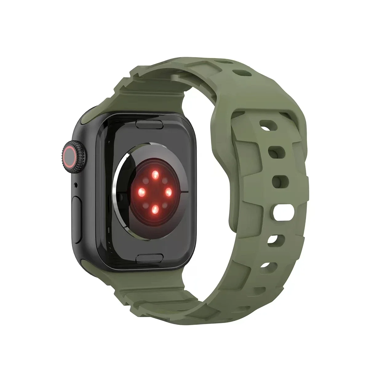 Silicone Strap For Apple Watch band 49mm 45mm 41mm Rubber bracelet 40mm 44mm 38mm 42mm for iWatch series 3 5 6 se 7 8 Ultra band