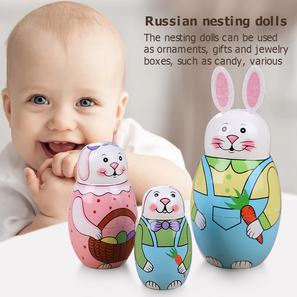5 2025 Layer Hand Painted new Set Toy Creative Nesting Russian Dolls Matryoshka Doll