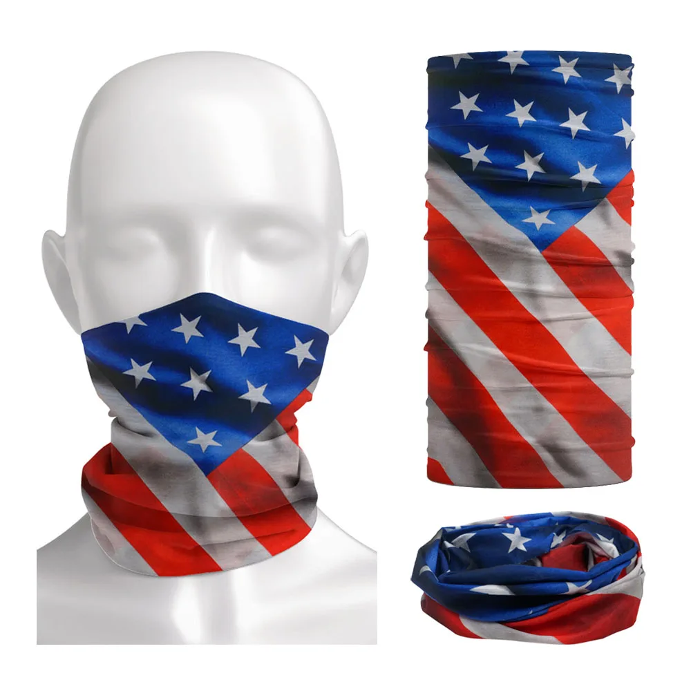 Flag of United States Bandana Neck Gaiter Unisex USA America Flag Pattern new Headscarf Hiking Headband Cycling 2025 Face Cover Balaclava