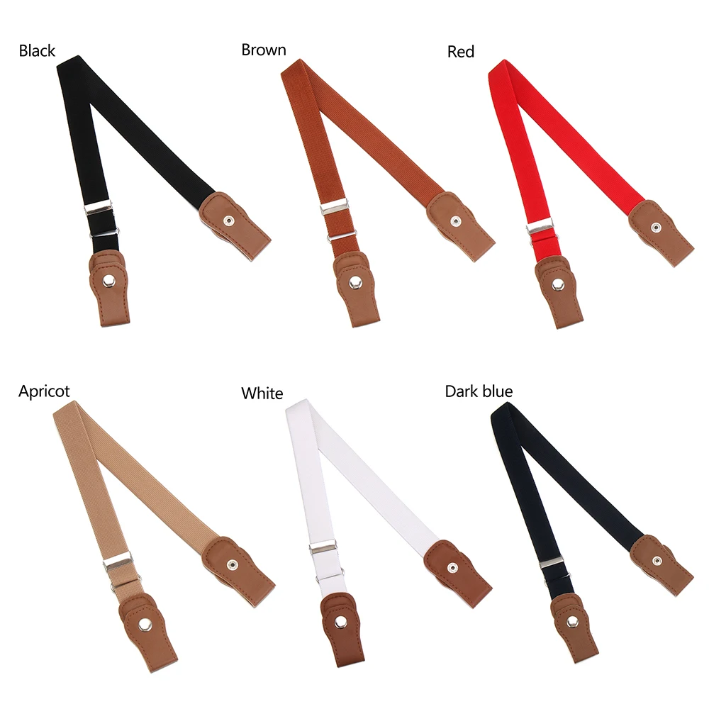 Child Kids Buckle-Free Elastic Belt Stretch Canvas Belt For Boys Girls Adjustable Children Belts For Jeans Pants