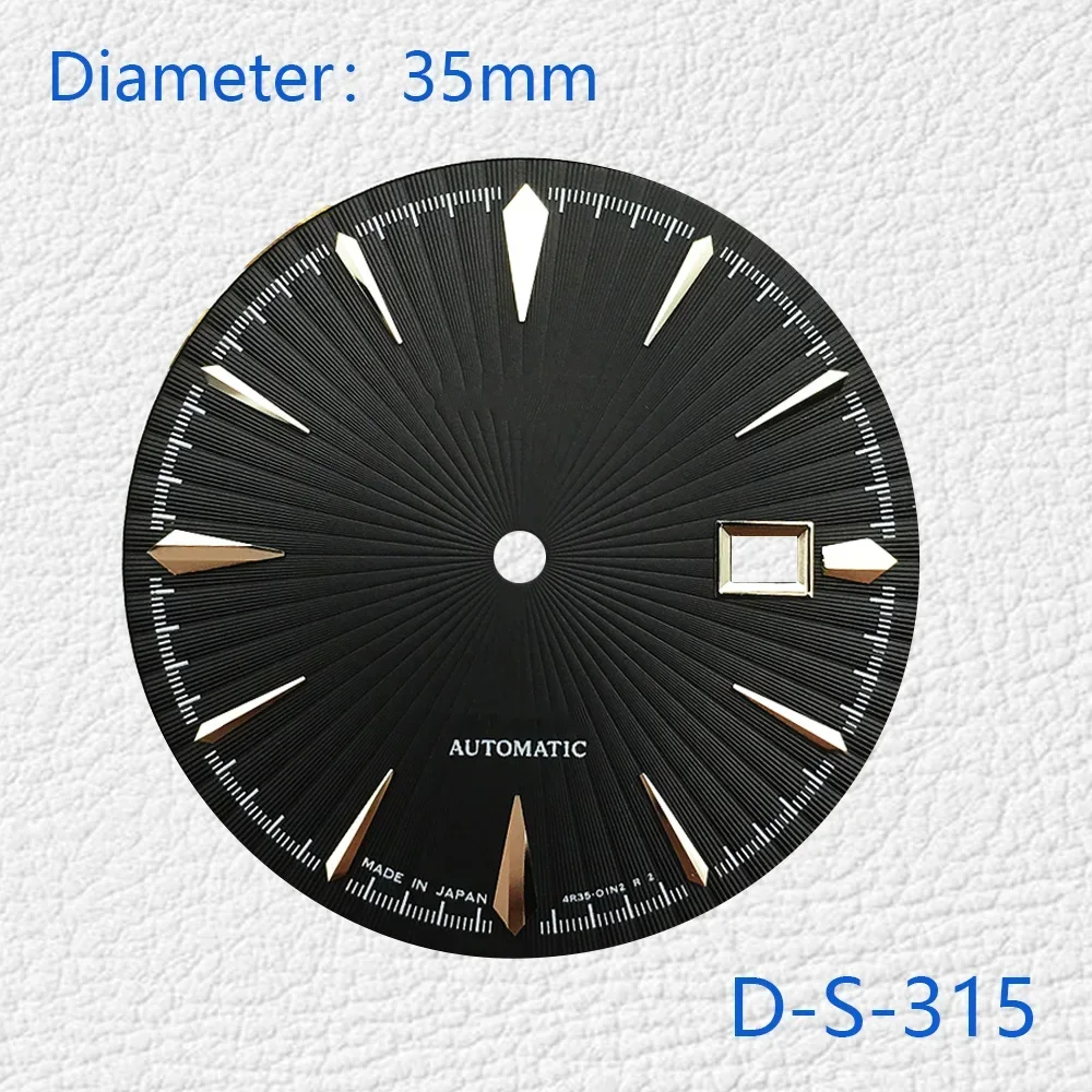 Aksesori jam tangan Dial seri 35mm untuk NH35 NH36 gerakan otomatis dengan yang dapat disesuaikan