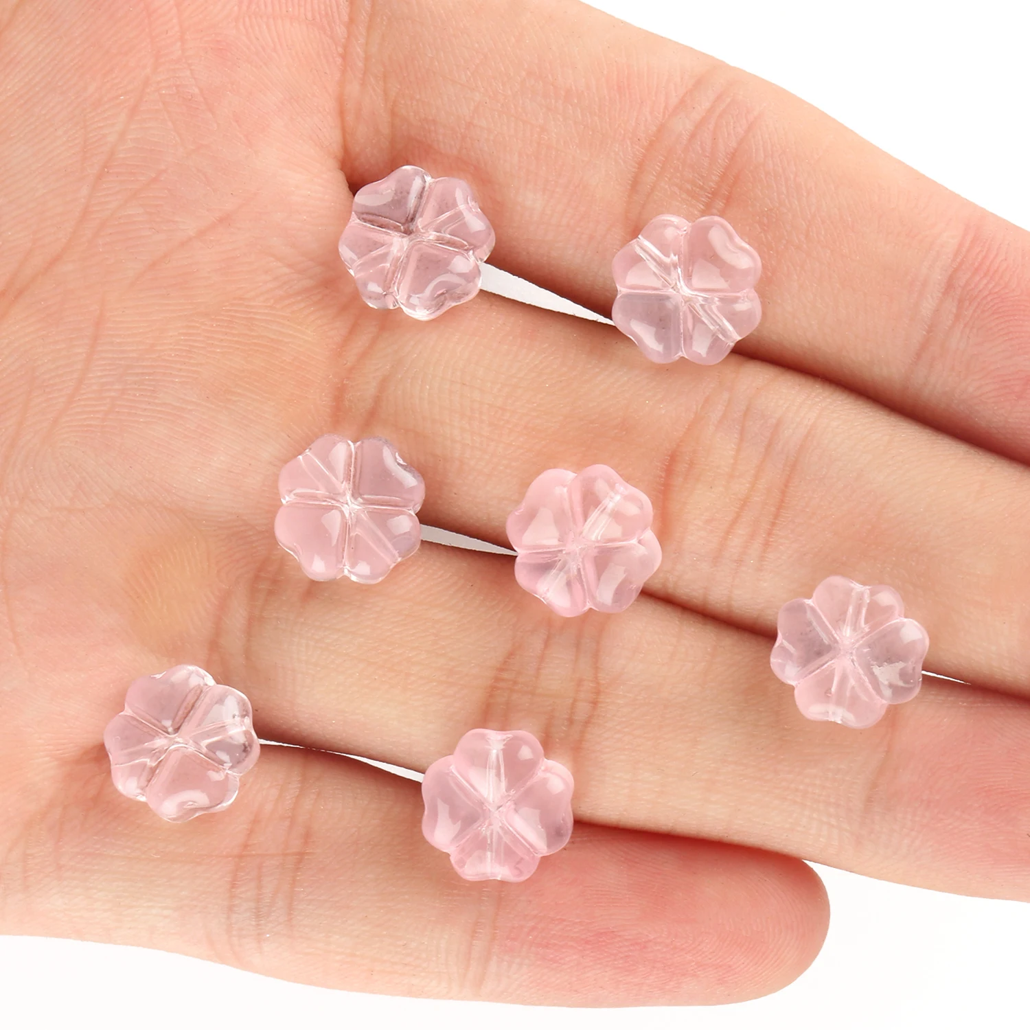 20pcs/lot Multicolor Four Leaf Clover Loose Spacer Beads for Jewelery Making DIY Gift Earrings Bracelets Accessories 10x10mm