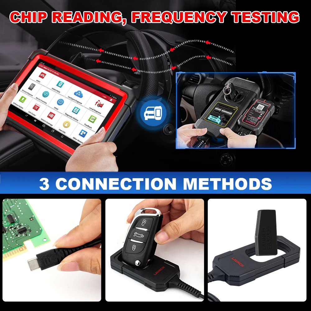 New Arrival LAUNCH X431 Key Programmer x 4 Keys Set IMMO Programming Tools Work With X431 PAD V/ IMMO ELITE/IMMO PLUS /PROG 3