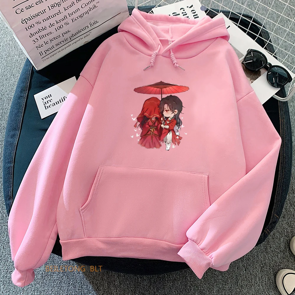 Heaven Official's Blessing Tian Guan Ci Fu TGCF Aesthetic Hoodie WOMEN Boylove Rainbow 2025 Anime Clothes Sweatshirt Sense new of Design