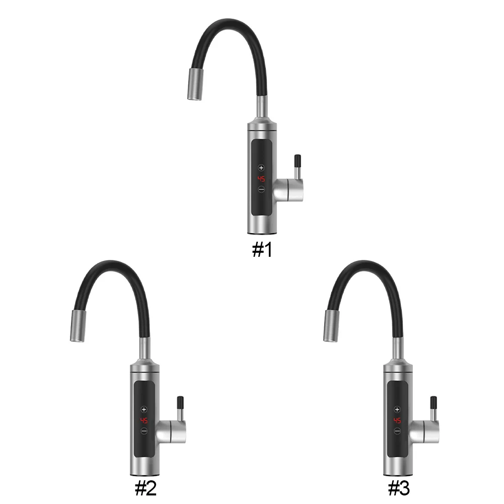 3000W Electric Hot Water Heater Faucet Instant Heating Tap Fast Instantaneous Thermostat Water Heater with Temperature Display