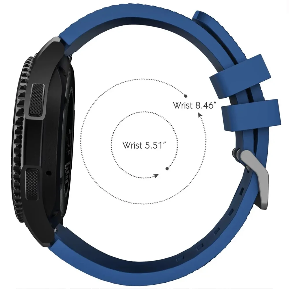 22mm Bracelet Silicone Band For Amazfit Bip5 GTR 4/3/3 Pro GTR2 Watch Strap for Amazfit GTR3/GTR4/2e Pace Stratos 3 2s GTR 47mm