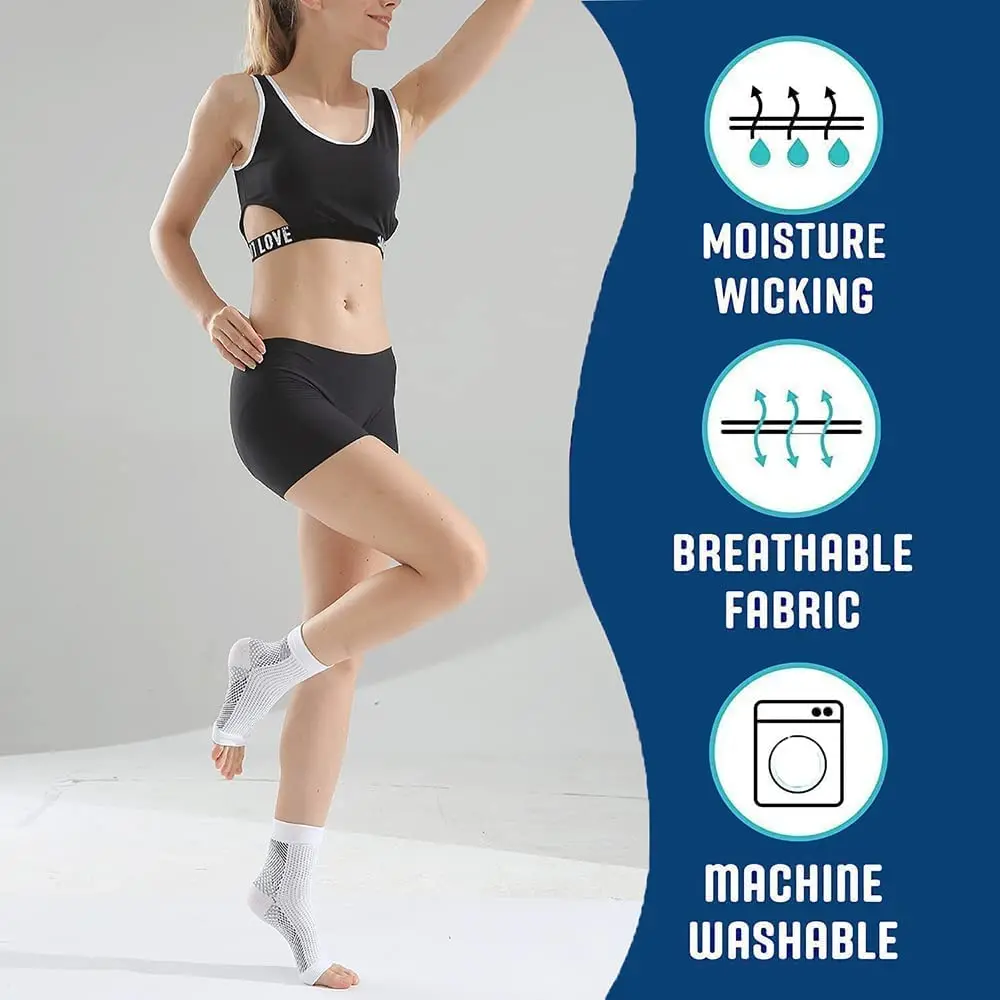 1Pair Soothe Socks Neuropathy Pain,Ankle Brace Compression Sleeve Support,Soothesocks for Neuropathy,Soothe Socks Arch Support