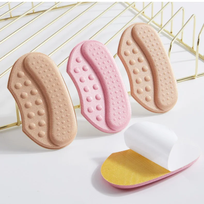 Pair Shoe Heel 1 Sticker Insoles Sports Shoes Adjust Size Heel Liner Grips Protector Sticker Pain Relief Patch Foot Back Sticker smile