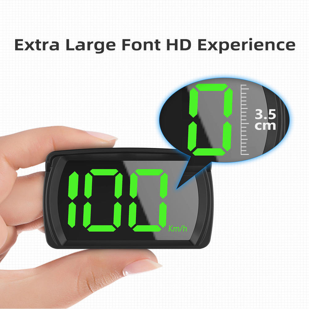 Universal HUD Head Up Display GPS Hud Digital Speedometer Big Font Speed Meter KMH for All Car Truck Plug and Play Auto Part