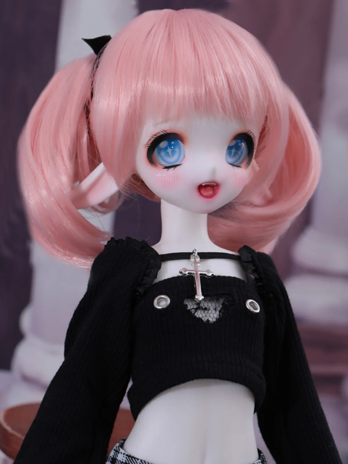 New 42cm bjd doll legitimate 1/4 Nicome Anime sd Fairy ear open mouth secondary Yuan resin spot
