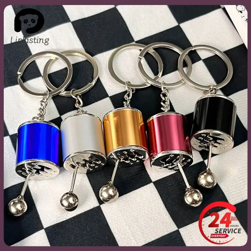 Car Gear Box Keychain Gear Knob Shift Gearbox Stick Manual Shift Gear Auto Key Chain Key Ring Holder Car-styling Accessories